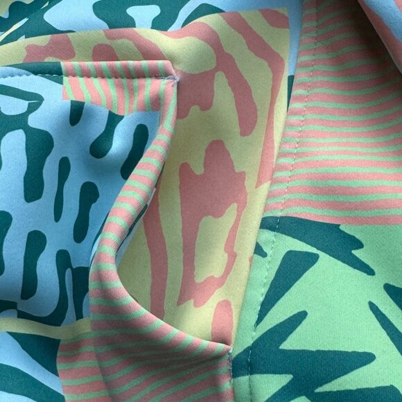 BURTON Oak Pullover Hoodie Kids S 8 Green Orange Fleece Lined Sweatshirt Unisex - Picture 7 of 12